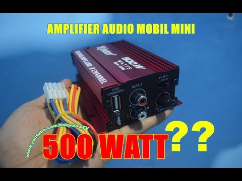 Red Kinter Ma 120 Mini Car Stereo Amplifier 10W*2 SD USB