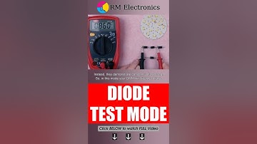 Diode test mode. : How to use a Multimeter? The ULTIMATE Guide you