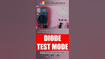Diode test mode. : How to use a Multimeter? The ULTIMATE Guide you