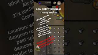 The Safest Wildy Money Maker Nobody Knows #OSRS #Moneymaker #RunescapeTips