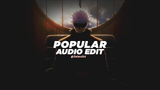 popular - the weeknd, madonna ft playboi carti [edit audio]