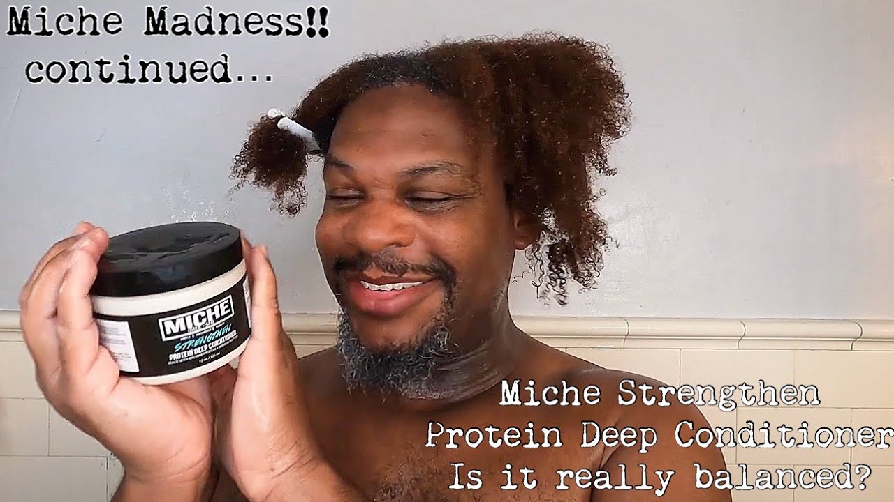 Miche Beauty | Strenghten Protein +Moisture Deep Conditioner| Miche Madness!! feat. Denman D6