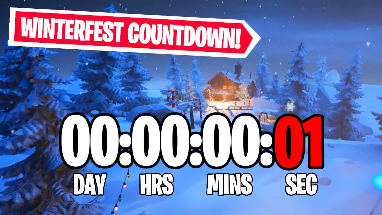 FORTNITE WINTERFEST COUNTDOWN LIVE🔴 24/7, How Long Till Fortnite