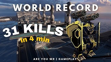 31 KILLS In 4 Min WORLD RECORD in War Robots [WR] | Are You | #warrobots