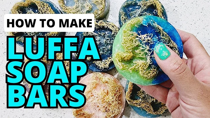 How To Make Luffa/Loofah Sponge Exfoliating Soap Bars / Garden Crafts With Homegrown Luffa Sponges