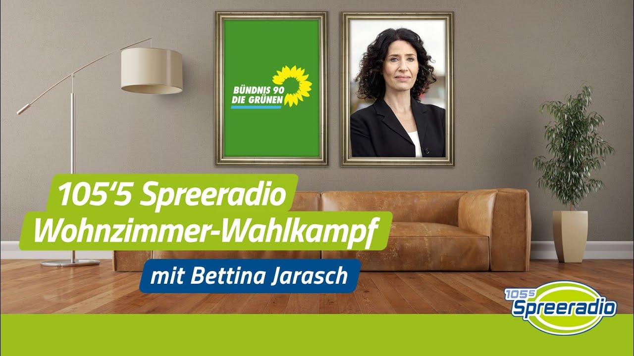 105'5 Spreeradio Wohnzimmer-Wahlkampf - Bettina Jarasch (Bündnis 90/Die Grünen)