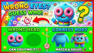 Funny Wrong Heads: 😱✨ Funny Dolphins Mix &amp; Match Challenge / DAME TU COSITA Wrong Heads /Wrong Heads