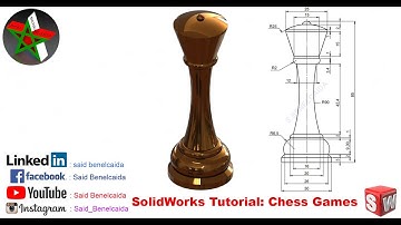 How to make the King in SolidWorks (Chess game)/Comment faire le Roi dans SolidWorks (Jeu d
