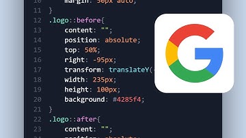 Create Google Logo Using HTML and CSS - Logo CSS Tutorial