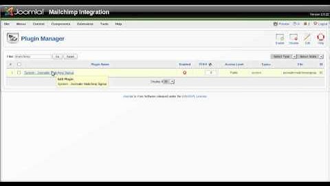 joomlamailer registration page plugin