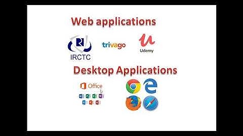 Difference between web application and desktop application