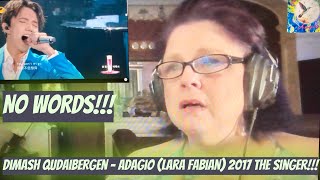 Dimash Qudaibergen - Adagio LIVE 2017 The Singer!! Reaction!! No Words!!