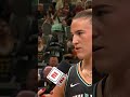 Ellie the Elephant Gets Emotional During Sabrina’s 3pt Contest Interview