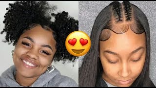 Os melhores tutoriais de penteado do Instagram#01🌻|Tumblr girl