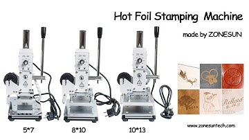 How to use the  Manual Hot Foil Stamping Marking Machine  Printer With Temperature Control