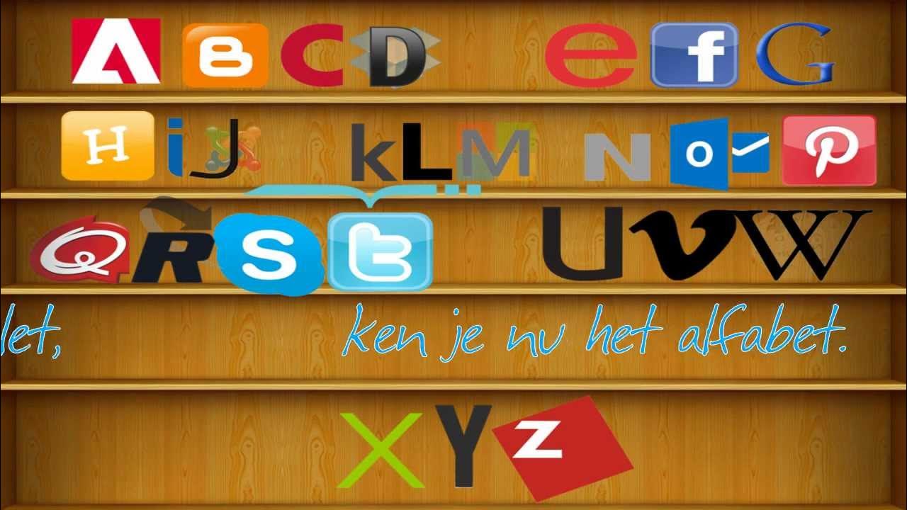 Leer het Alfabet met internetmerken 2013 -