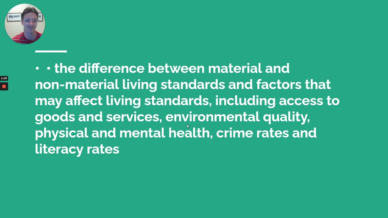 VCE Economics UNIT 3 AOS 2 — Введение в макроэкономику и уровень жизни