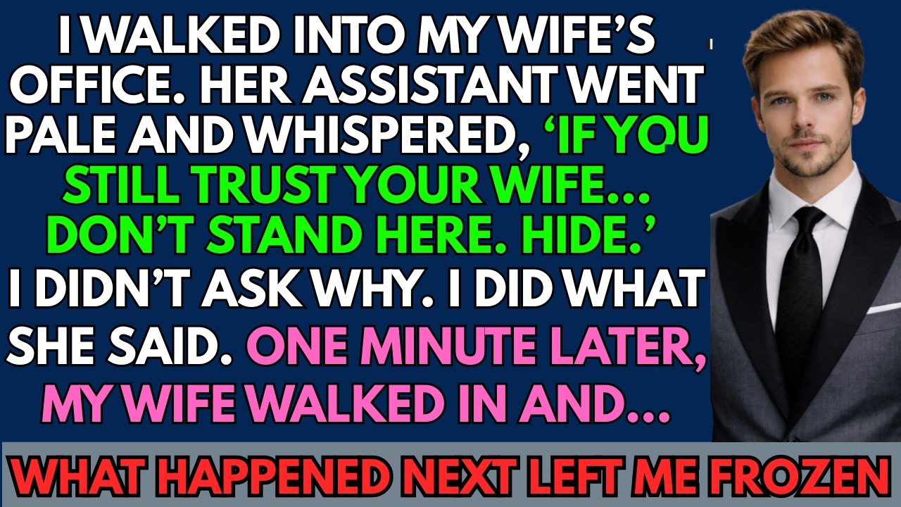 I Walked Into My Wife’s Office—Her Assistant Told Me to Hide. What I Saw Next Broke Me.
