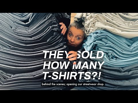 Our biggest release of t shirts yet | Behind the scenes opening our streetwear brand