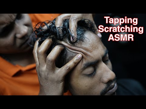 ASMR Tapping Scratching Head Massage By Scratching Master Bapan | Indian Relaxing ASMR Head Massage