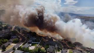 Wildfire near Washington Terrace in Weber County