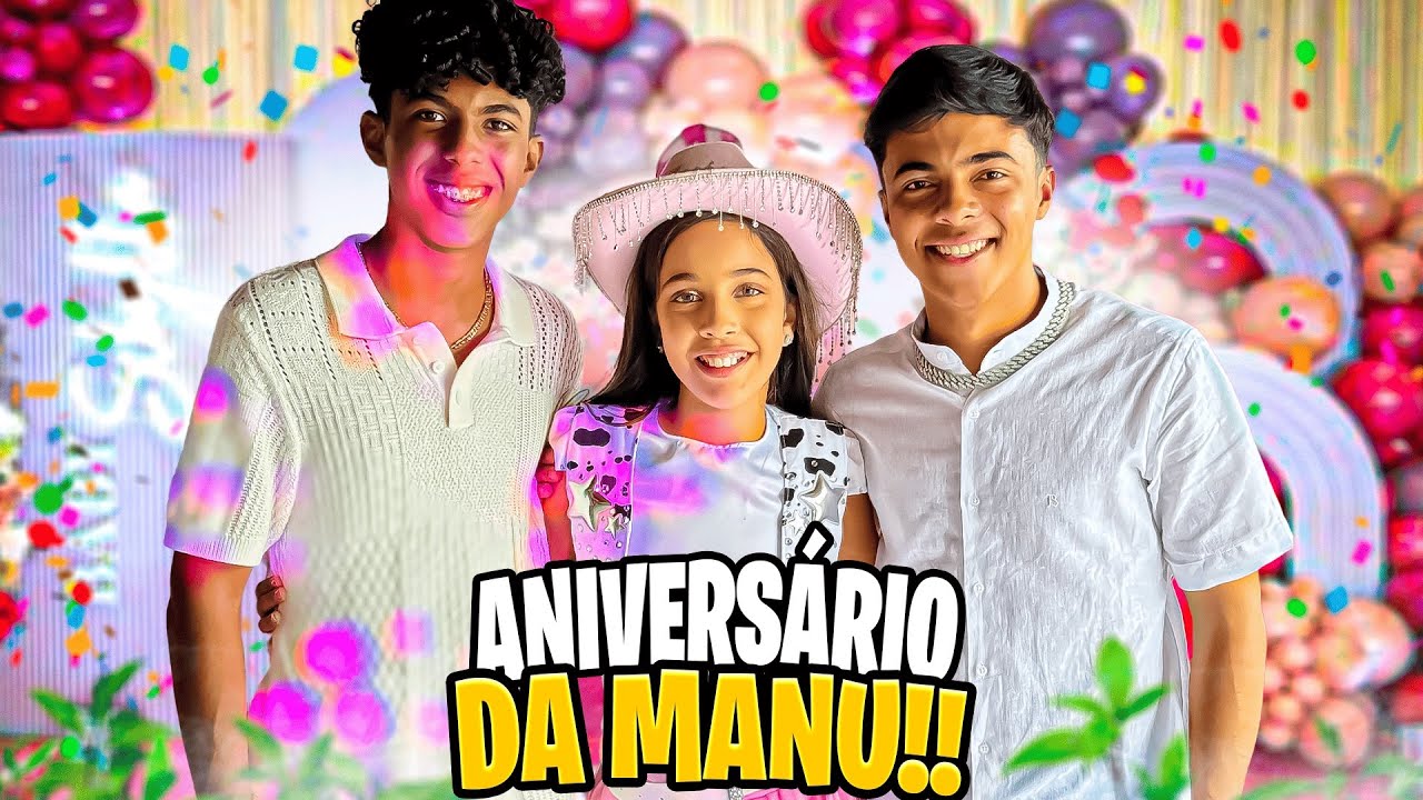 TUDO QUE ROLOU NA FESTA DA MANU PINA!🤩 *assista até o final