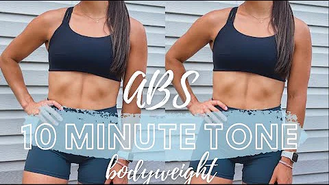 10 MINUTE TONE: ABS | no equipment, at home, follo...