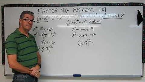 Factoring Quadratics with Perfect Squares