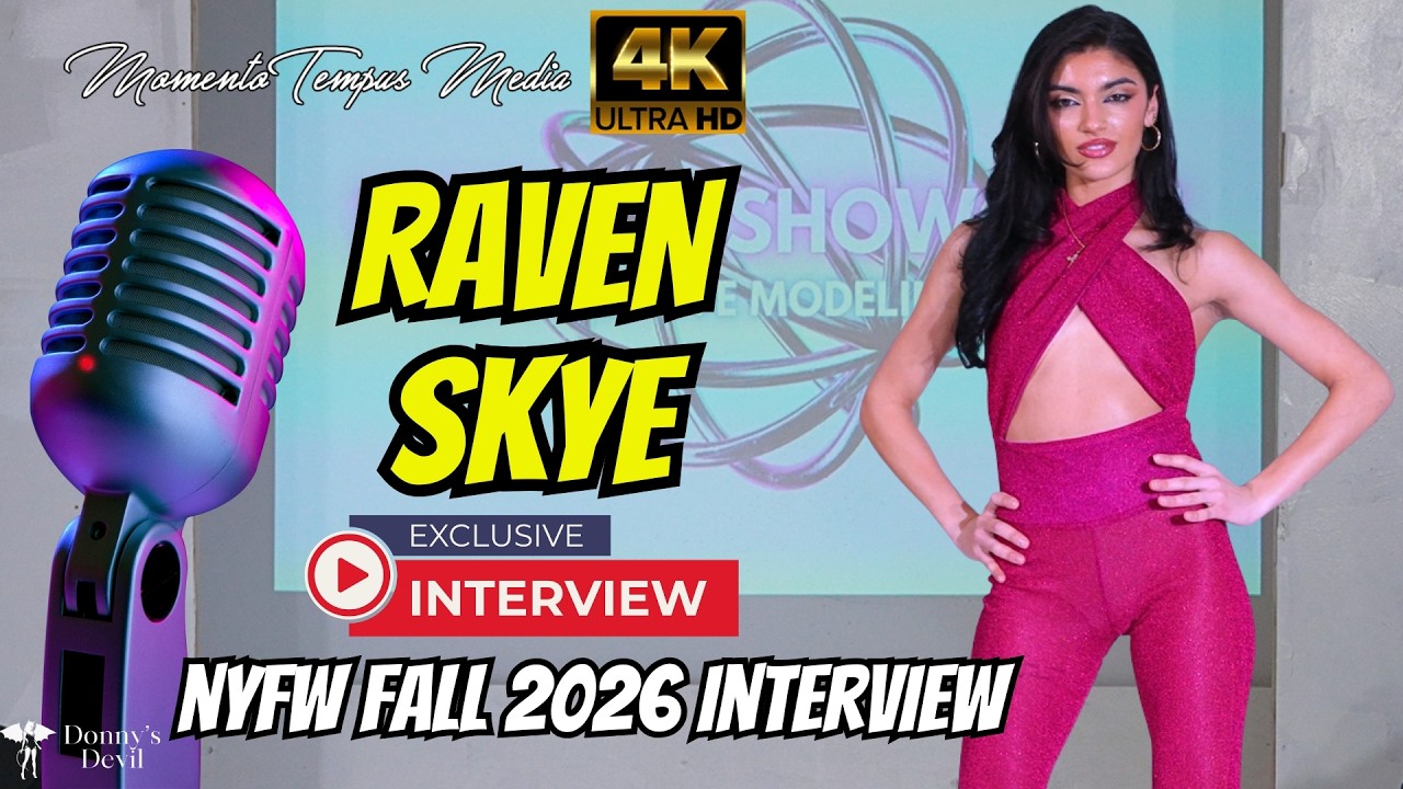 Интервью с моделью Рэйвен Скай / Неделя моды в Нью-Йорке осень 2026 / Donny's Devil / 4K