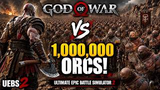 KRATOS vs 1,000,000 ORCS! | Ultimate Epic Battle Simulator 2