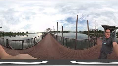 [360° 5.7k] Vuze XR & Studio 3.0.5843 Stabilization Test by running in 360° 2D mode