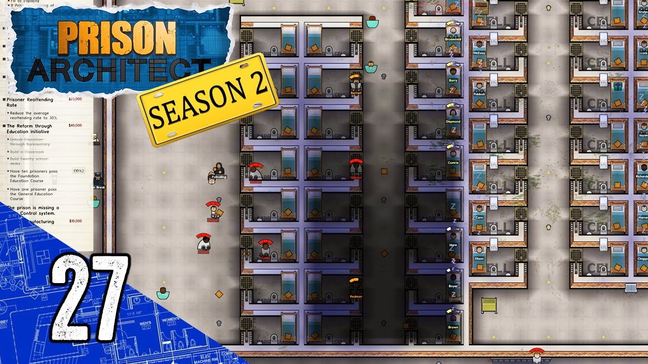 The Insane Sec Reshuffle! - Prison Architect: Season 2 - Part 27