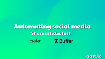 How to Automate Social Media posts with Zapier and Buffer