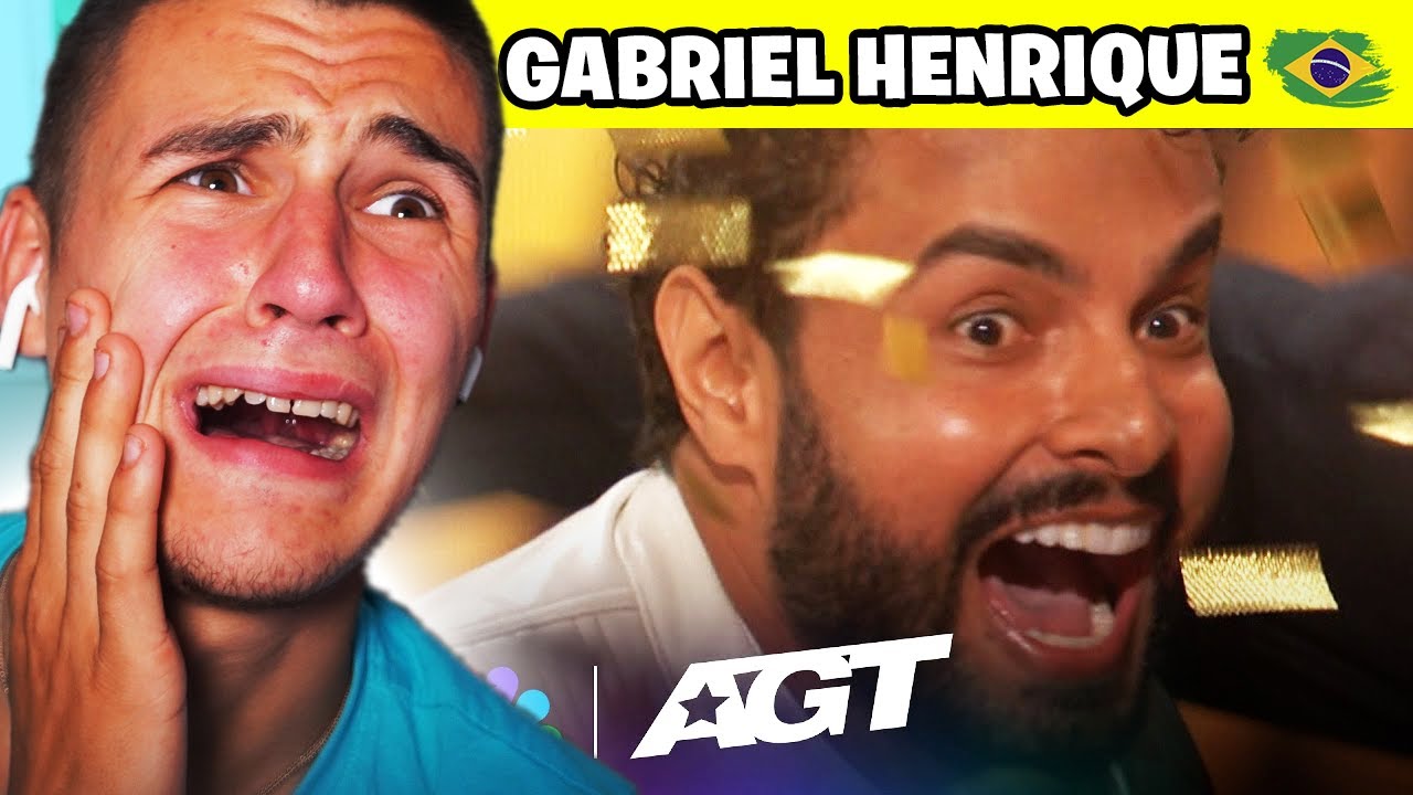 BRASILEIRO GANHA O GOLDEN BUZZER | Gabriel Henrique | AGT 2023 | Gringo Reage