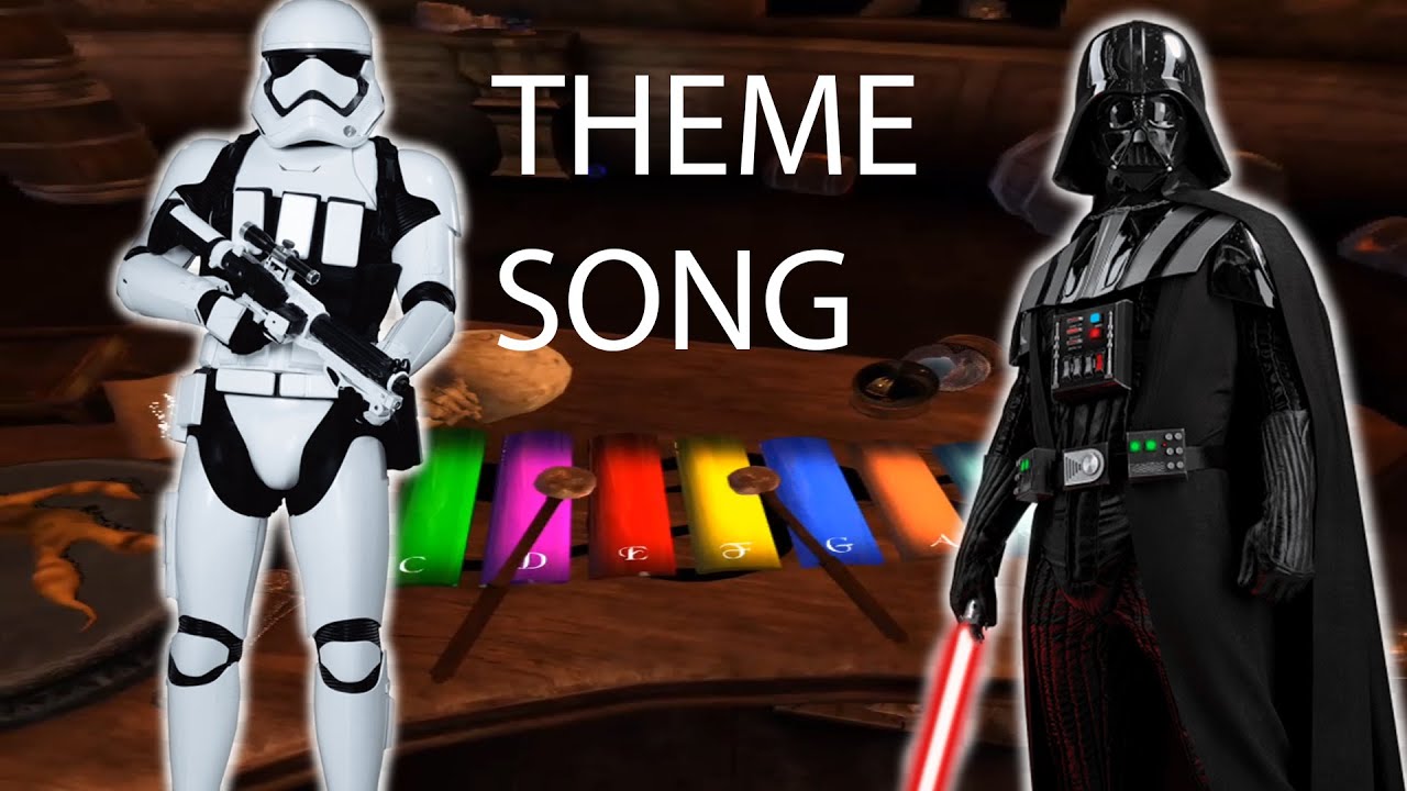 Playing the Star Wars Theme on the xylophone in Waltz of the wizards