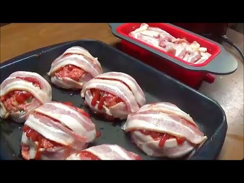 southern-style-recipe-for-bacon-wrapped-individual-mini-meatloaf-patties