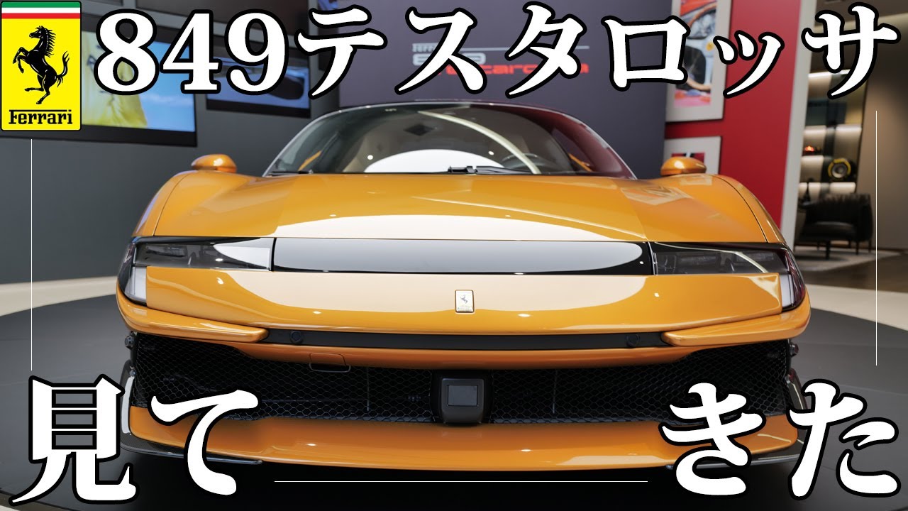 フェラーリ 849テスタロッサを見てきた。これまでのフェラーリにも