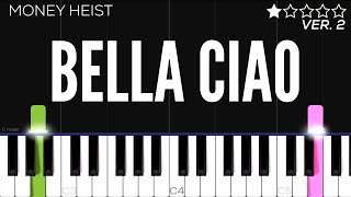 La Casa De Papel - Bella Ciao Money Heist Easy Piano Tutorial