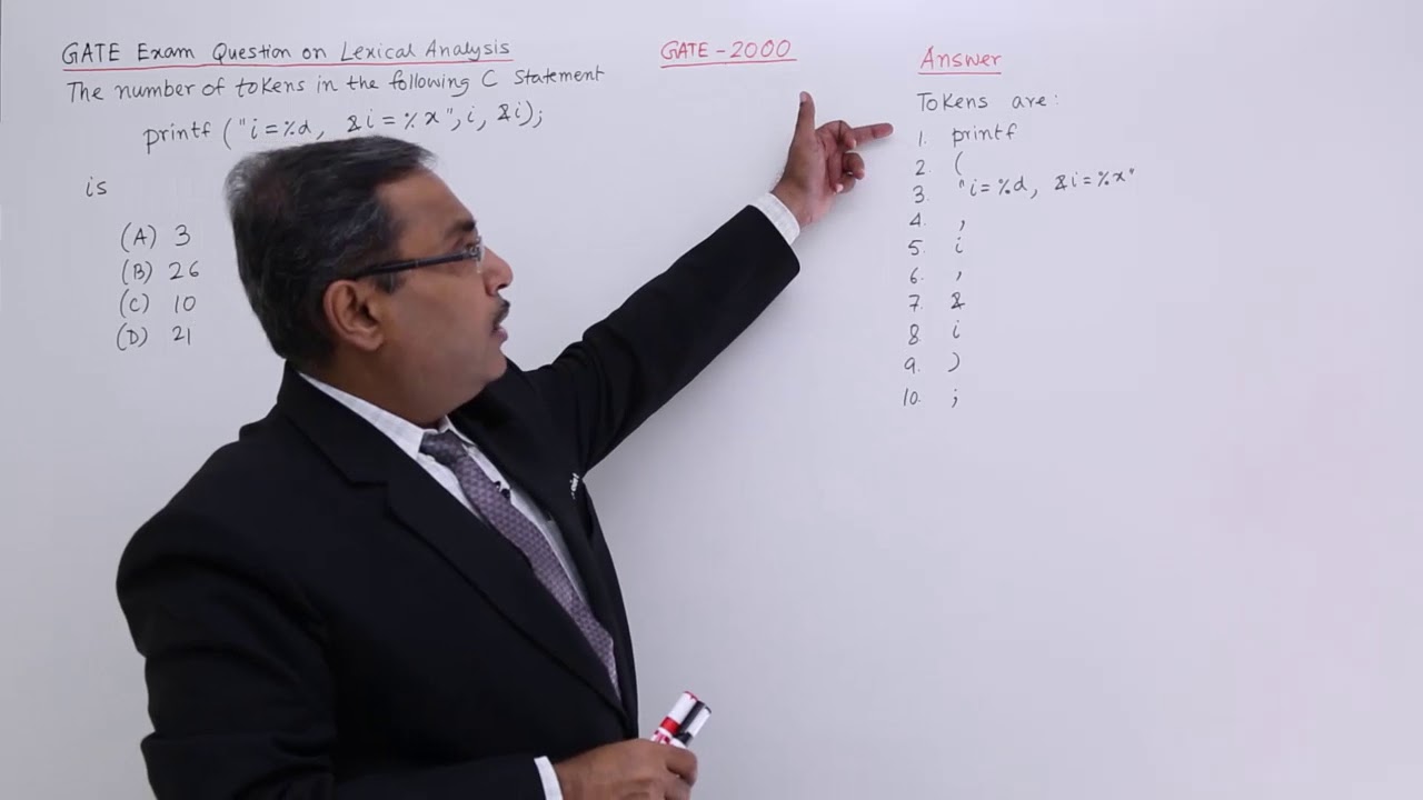 Lexical Analysis - GATE Exercise 1 - YouTube