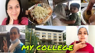 Day in my life| revisiting my college| facial at home?