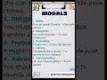 Modals