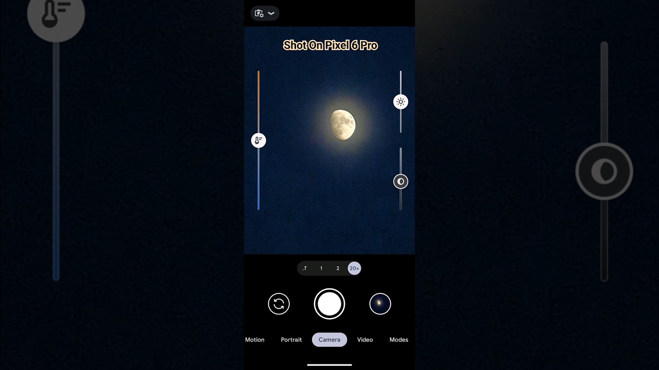 Moon Shot Zoom Test With ll Pixel 6 Pro ll 