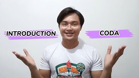 Music - INTRODUCTION at CODA ng isang awitin - Teacher Nico