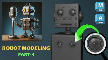 How to create 3D Robot (Part-4) - Autodesk Maya Hard Surface Tutorial