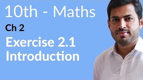 Class 10 Math Chapter 2 - Exercise 2.1 - 10th Class Math Chapter 2