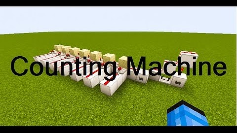 Minecraft: Basic Counting Machine