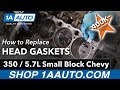 How to Replace Head Gaskets on a 350 5-7l Small Block Chevy Engine