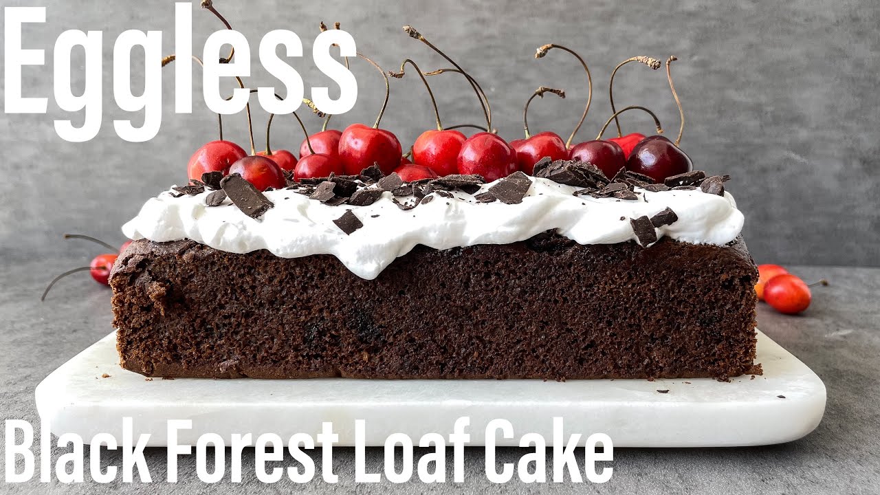 BLACK FOREST LOAF CAKE | Eggless Black Forest Cake |  Black forest cake |  Loaf cake | Best Bites