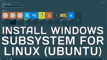 Install Windows Subsystem for Linux (Ubuntu on Windows 10)