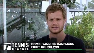 Yannick Hanfmann Talks About Why He Loves Playing On Clay And His Time At USC | Rome First Round